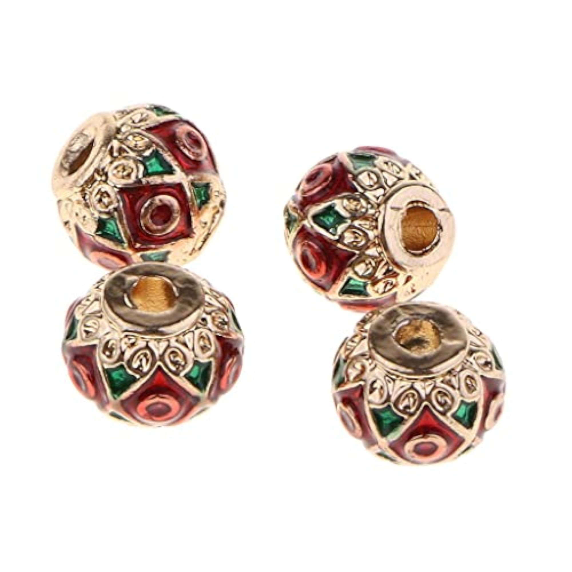 Enamel Barrel Beads for DIY Jewellery Making